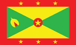 Grenada 3x5' Poly Flag
