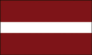 Latvia 3x5' Poly Flag
