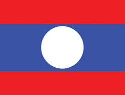 Laos 3x5' Poly Flag