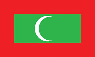 Maldives 3x5' Poly Flag