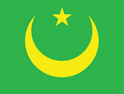 Mauritania 3x5' Poly Flag