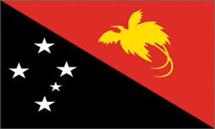 Papua New Guinea 3x5' Poly Flag