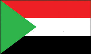 Sudan 3x5' Poly Flag
