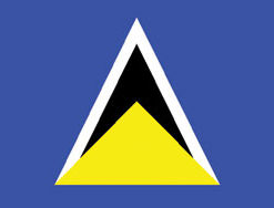 St. Lucia 3x5' Poly Flag