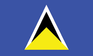 St. Lucia 3x5' Poly Flag