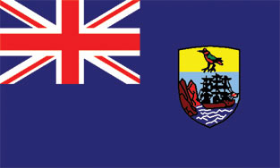 St. Helena 3x5' Poly Flag