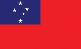 Samoa 3x5' Poly Flag