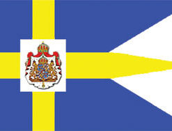 Sweden Royal 3x5' Poly Flag