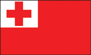 Tonga 3x5' Poly Flag