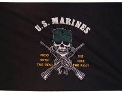 USMC Mess w/ Best 3x5' Poly Flag