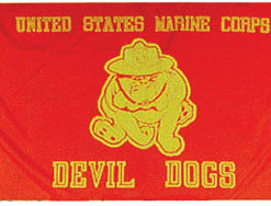 USMC Bulldog 3x5' Flag