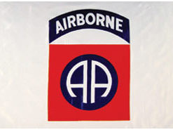 82nd Airborne (white) 3x5'