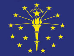 3'x5' Indiana Polyester Flag