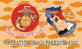 Marines/Iraqi Freedom 3x5'