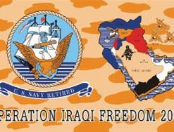 Navy/Iraqi Freedom 3x5'