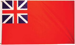 Colonial Red Ensign 3x5' Poly Flag