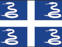 Martinique 12"x18" Stick Flag
