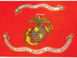 USMC Retired 3x5' Poly Flag