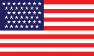 43 Stars 3X5' Historical Poly Flag