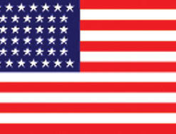 44 Stars 3X5' Historical Poly Flag