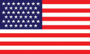 45 Stars 3X5' Historical Poly Flag