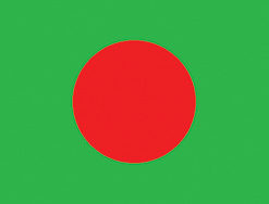 Bangladesh 12"x18" Stick Flag