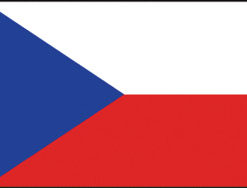Czech Rep 12"x18" Stick Flag
