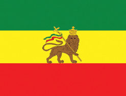 Ethiopia Lion 2x3' Poly Flag