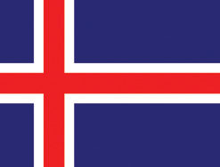 Iceland 12"x18" Stick Flag