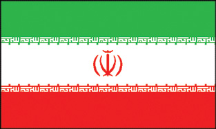 Iran 2x3' Poly Flag
