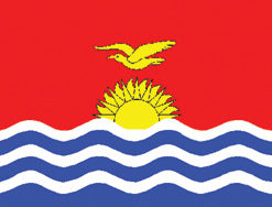 Kiribati 12"x18" Stick Flag