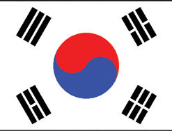 Korea South 2x3' Poly Flag