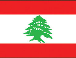 Lebanon 2x3' Poly Flag
