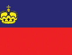 Liechtenstein 12"x18" Stick Flag