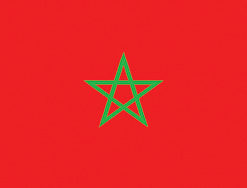Morocco 12"x18" Stick Flag