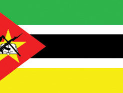 Mozambique 12"x18" Stick Flag