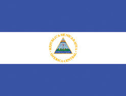 Nicaragua 12"x18" Stick Flag