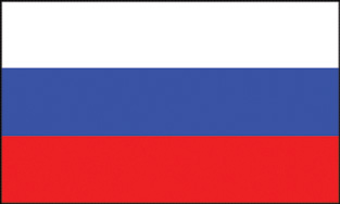 Russia 2x3' Poly Flag