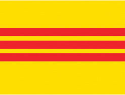 Vietnam South 12"x18" Stick Flag