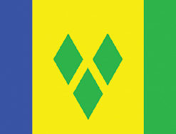St. Vincent 12"x18" Stick Flag