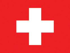 Switzerland 12"x18" Stick Flag