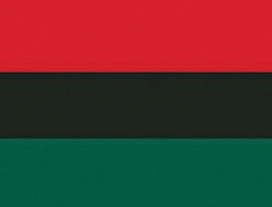 Afro America 2x3' Poly Flag