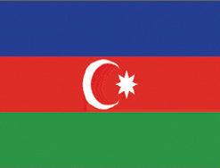 Azerbaijan 2x3' Poly Flag