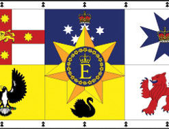 Australia Royal  12"x18" Stick Flag