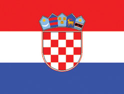 Croatia 12"x18" Stick Flag
