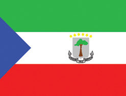 Equatorial Guinea 12"x18" Stick Flag
