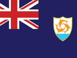 Anguilla 2x3' Poly Flag