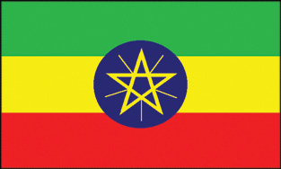 Ethiopia Star 2x3' Poly Flag