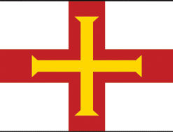 Guernsey 12X18 Handheld Stick Flags