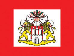 Hamburg Senate 12"x18" Stick Flag